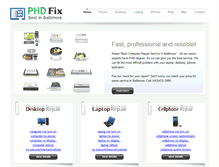 Tablet Screenshot of phdfix.com